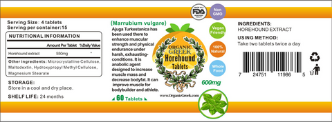 Organic Greek Horehound Tablets