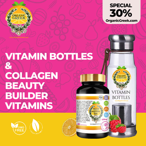 Organic Greek Vitamin Bottles