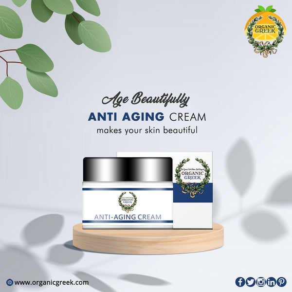 Organic Greek Anti Aging Cream with Natural and organic ingredients