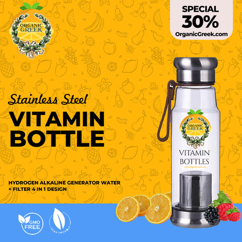 Organic Greek Vitamin Bottles + Turmeric Scrub For Softer Skin