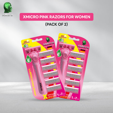 XMicro Pink Razors For Women (Pack of 2)