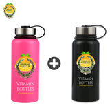 Organic Greek Pink Vitamin Bottles® & Organic Greek Black Vitamin Bottles