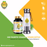 Organic Greek Vitamin Bottles + Organic Greek Saw Palmetto Vitamins