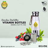 Organic Greek Vitamin Bottles +  Turmeric Tablets