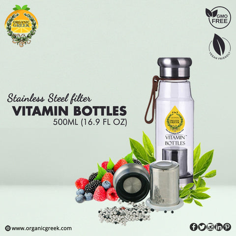 Organic Greek Vitamin Bottles + Multi Amino Acid Vitamins