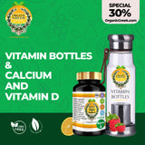 Organic Greek Calcium And Vitamin D 500mg + Vitamin Bottles. Hydrogen Alkaline Generator Water