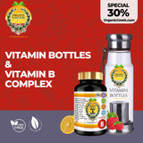 Organic Greek Vitamin B Complex + Vitamin Bottles. Hydrogen Alkaline Generator Water