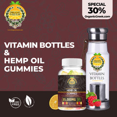 Vitamin Bottles +  Hemp Gummy Bears