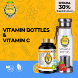 Organic Greek Vitamin C 1000mg + Vitamin Bottles. Hydrogen Alkaline Generator Water