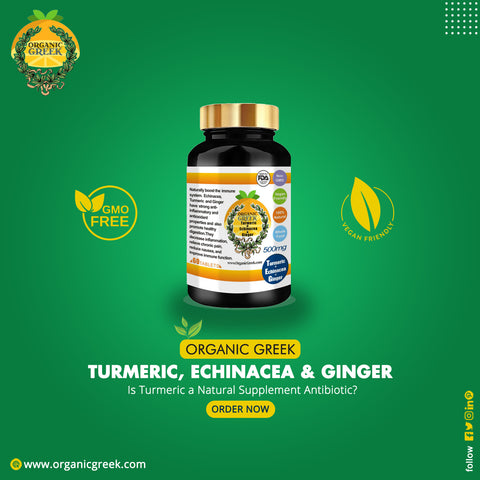Organic Greek Natural Turmeric, Echinacea And Ginger Miracle