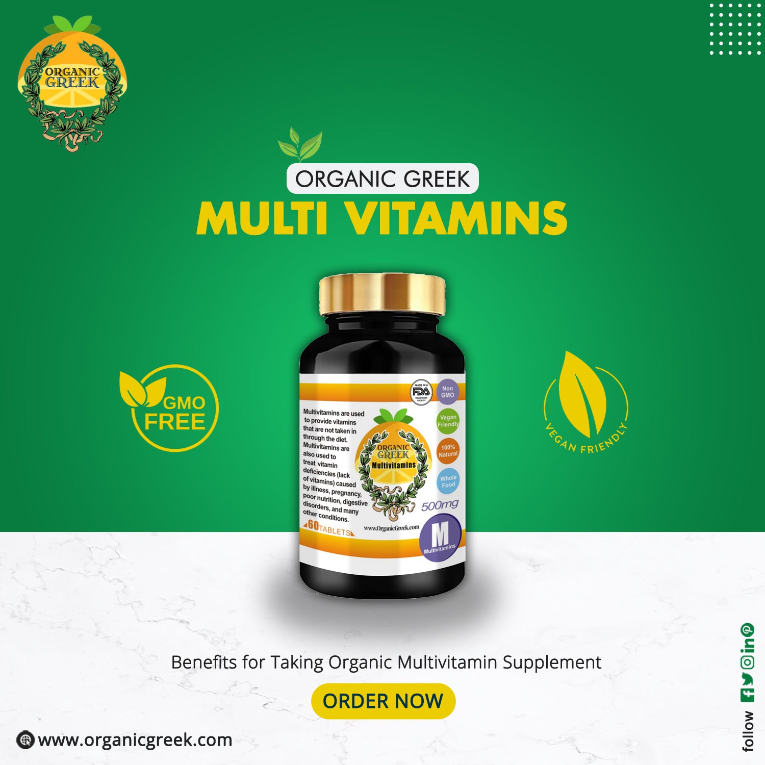 Benefits of taking an Organic Multivitamin Supplement