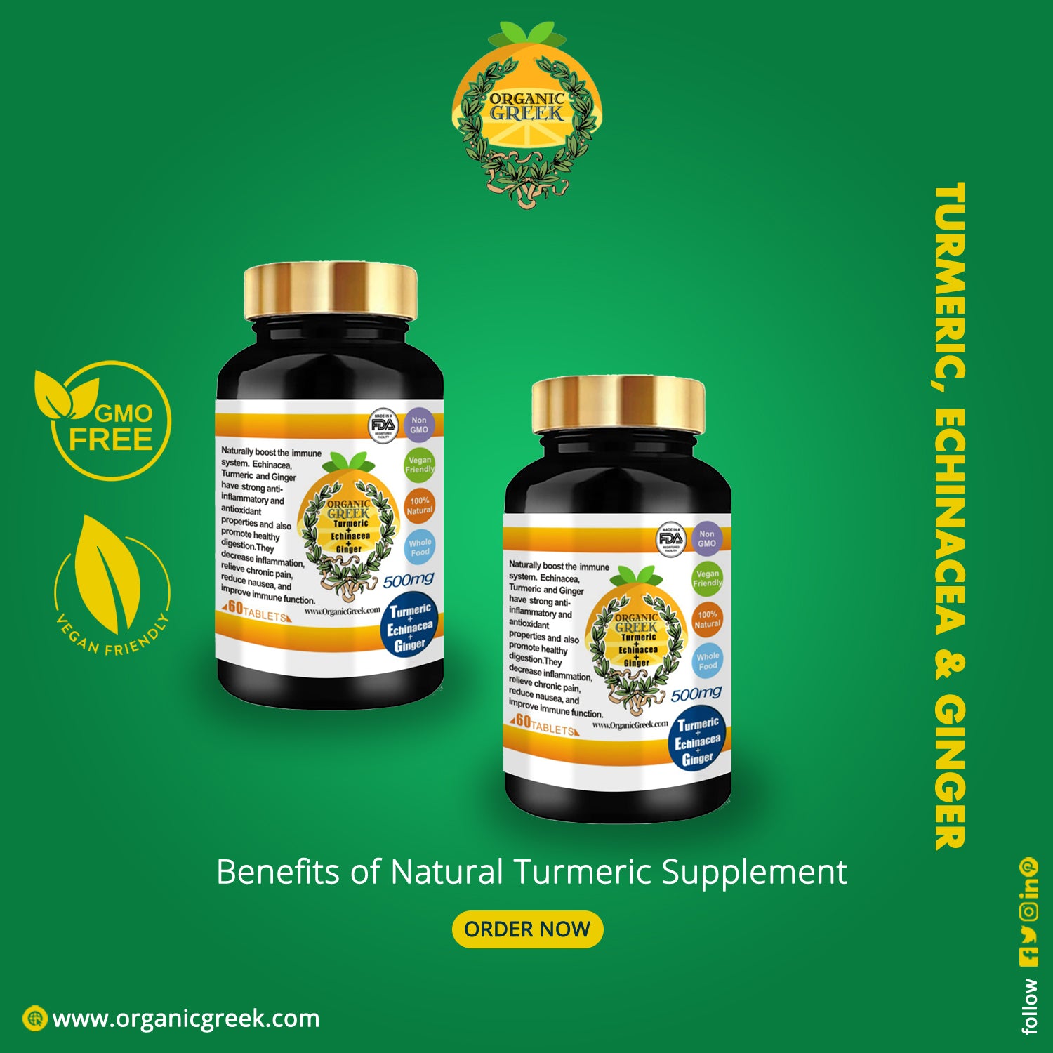 Benefits of Natural Turmeric Supplement