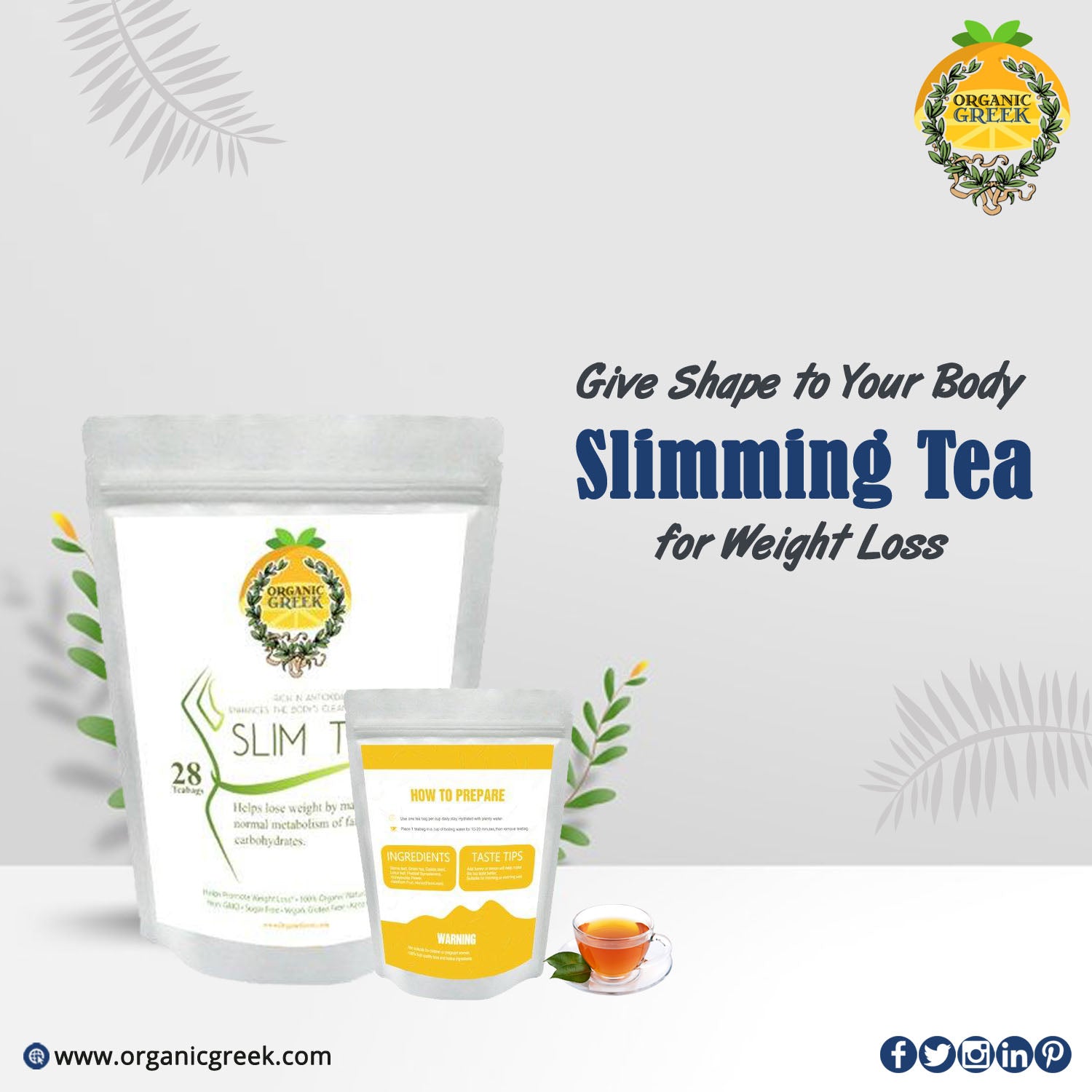 Give Shape to your Body with Weight Loss Slimming Tea