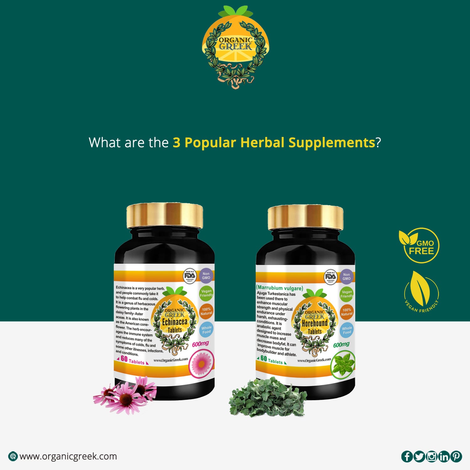 What are the 3 Popular Herbal Supplements?