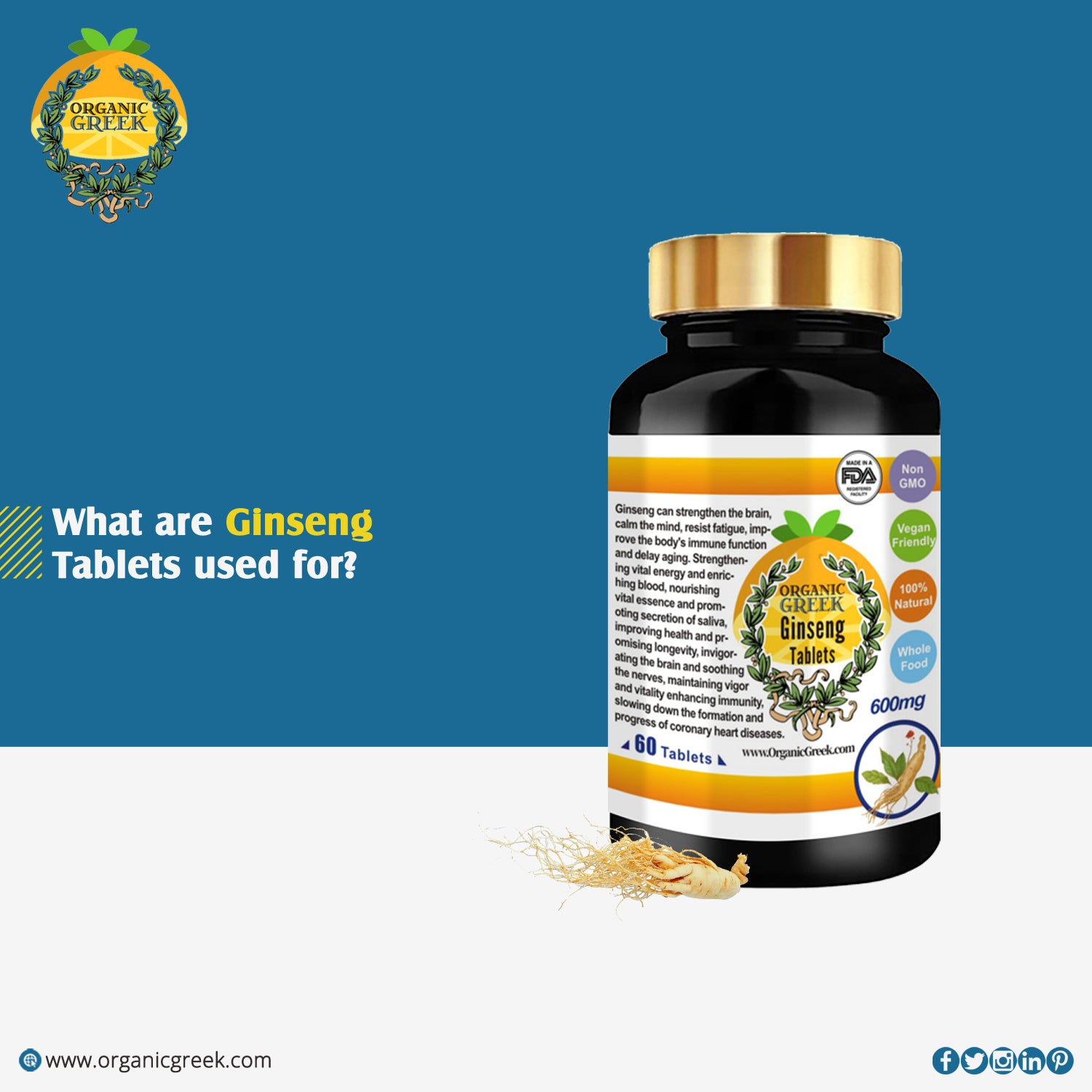 What are ginseng tablets used for?