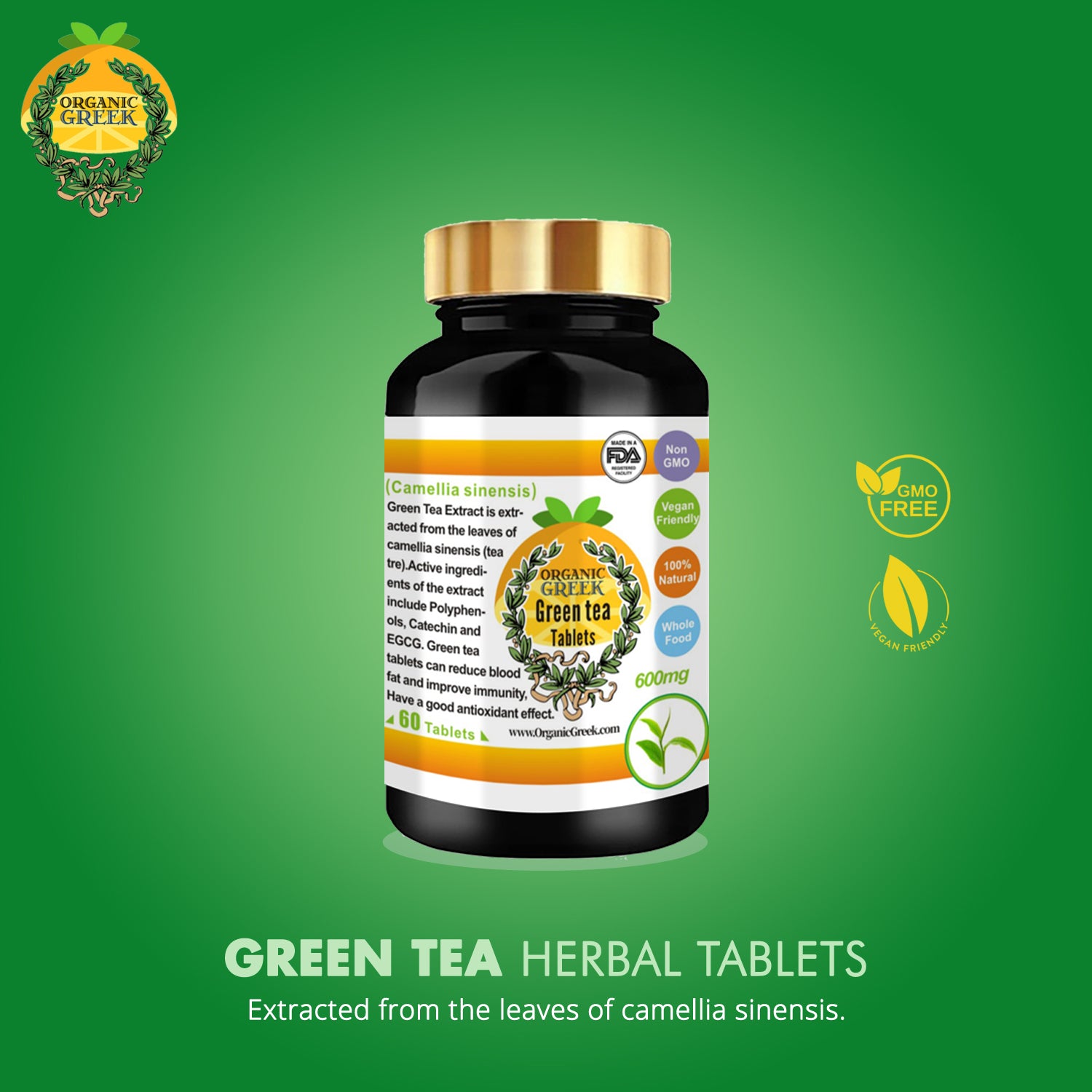 Natural Green Tea Capsules for Better Health