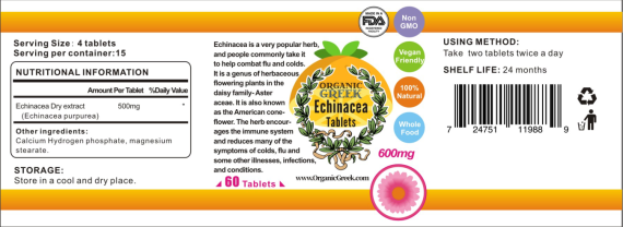 Herbal Echinacea Capsule combat flu and colds