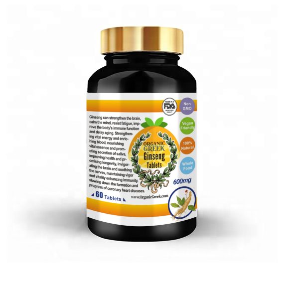 Organic Ginseng Tablets for strengthen brain