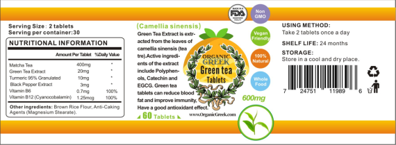 Green Tea Tablets For Weight Loss