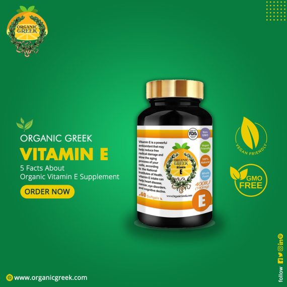 Buy Organic Vitamin E Supplement 400IU