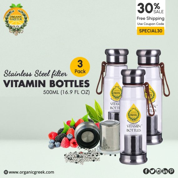 Hydrogen Alkaline Vitamin Bottles 500 mL