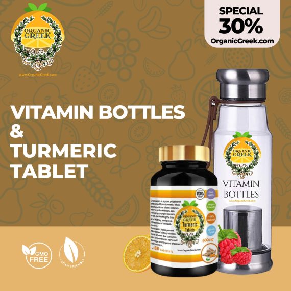 Organic Greek Vitamin Bottles