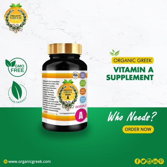 Buy Organic Vitamin A Supplement 8000IU