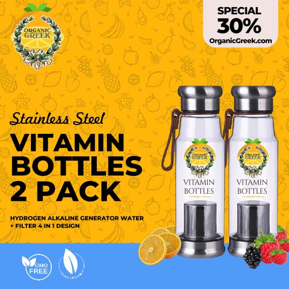 Hydrogen Alkaline Vitamin Bottles